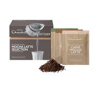 Hotel Chocolat Mocha Latte Hot Chocolate Selection Box - Luxury Chocolate Flakes - Pack of 10 Single-Serve Sachets, 310g - Suitable for Vegetarians