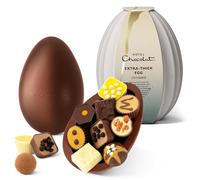 Hotel Chocolat Patisserie Extra-Thick Easter Egg, 410g - Thick Chocolate Shell - Filled With Dessert-Inspired Chocolates - Easter Chocolate Eggs & Gifts