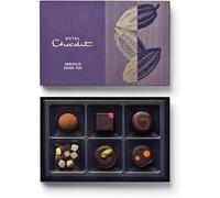 Hotel Chocolat Serious Dark Fix 6-Piece Boxed Selection, 72g - Chocolate Gift Box For Birthday, Anniversary