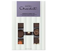 Hotel Chocolat Serious Dark Fix H-Box 155g - 14-Piece Dark Chocolate Box - Suitable for Vegetarians - Chocolate Gift for Birthday, Thank You, Congratulations, Anniversary