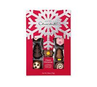 Hotel Chocolat - The Classic Christmas H-Box -14 Classic And Christmas Chocolates, 155g - Chocolate Box - Christmas Gifts