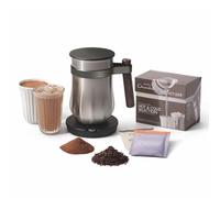 Hotel Chocolat - The Velvetiser System - in-Home Hot & Cold Drinking Chocolate Machine - Barista-Grade Drinking Chocolate Maker - Pewter Edition - Ideal for Gifts