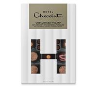 Hotel Chocolat Unbelievably Vegan H-Box - 14 Cacao-Rich Chocolates, 145g - Suitable For Vegetarians & Vegans - Gifts For Birthday, Thank You, Congratulations, Anniversary
