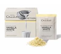 Hotel Chocolat Vanilla-White Hot Chocolate Sachets - Luxury Chocolate Flakes - Pack of 10 Single-Serve Sachets, 310g - Suitable for Vegetarians