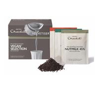 Hotel Chocolat Vegan Hot Chocolate Selection Box - Luxury Chocolate Flakes - Pack of 10 Single-Serve Sachets, 310g - Suitable for Vegetarians & Vegans