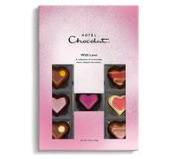 Hotel Chocolat - With Love H-Box - 14 Milk, White and Dark Filled Chocolates - Valentine's Day Chocolate Gifts