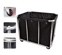 Hotel Cleaning Cart with Mute Wheels Mobile Dirt Collection Trolley Linen Service Laundry Sorting Cart for Efficient Housekeeping and Easy Transport