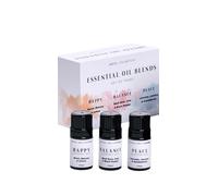 Hōtel Cōllection - Aldi | Essential Oil Blends | Set of Three Aromatherapy | Happy - Neroli, Mimosa & Lemon|Balance - Blush Rose, Lime & Black Pepper, |Peace - Lavender, Jasmine & Sandalwood |3x10mL