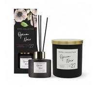 Hotel Cōllection -Aldi No27 Opium Noir Scented Reed Diffuser & 2 wick Candle set - 100ml/300g