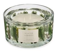 Hotel - Collection - Aldi - Winter Berries Handmade Gel Inclusion Double Wick Scented Candle -215g Central White Candle