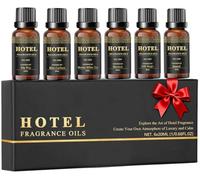 Hotel Collection Diffuser Oil Gift Set - Inspired by My Way, The Baccarat NYC, White Tea, Santal, 24k Magic and Other Essential Oils for Diffusers for Home