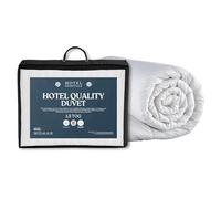 Hotel Essentials Hotel Quality Summer Cool 1.5 Tog Super King Duvet - Hypoallergenic Breathable Premium Polycotton Cover with Lightweight Hollowfibre Filling Bedding Quilt - (260cmx220cm, White)