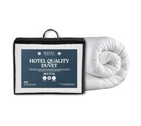 Hotel Essentials Hotel Quality Winter Season 16.5 Tog King Size Duvet - Hypoallergenic Breathable Premium Polycotton Cover with Heavyweight Hollowfibre Filling Bedding Quilt - (230cmx220cm, White)