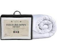 Hotel Essentials Soft Touch Feels Like Down Anti-Allergy 10.5 Tog All Season Double Duvet - Hypoallergenic Breathable Microfibre Cover with lightweight Hollowfibre Filling Bedding Quilt - White