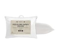 Hotel Essentials Soft Touch Feels Like Down Anti-Allergy White Pillow Pack of 1 - Hypoallergenic Soft Support Microfibre Pillows for Stomach Sleepers Filled with Bouncy Hollowfibre (46cm x 74cm)