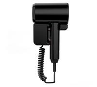 Hotel/Guesthouse Specific Wall Mounted Non Punching Hair Dryer 1600w High-Power Fast Drying Blue Light Hair Care Hair Dry(B-Black -1600W)