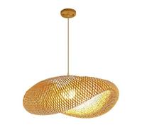 Hotel Lobby Pendant Fixtures in Southeast Asian Double Layer Large Hanging Industrial Lamp Creative Braided Light Chandelier Fixture for Kitchen(19.7in)
