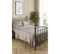 Hotel Pure Luxury 5 Star Flat Sheet in Grey | Size: Single Hotel Pure Luxury Grey Single