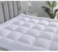 Hotel Quality Mattress Topper 4-Inches 10Cm Extra Deep Thick Super Soft Comfy Box Stitched Luxury Mattresses Toppers Bed Fitted Cover Single Double Super King Bedding Size (King)