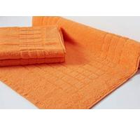 Hotel Quality Multi Pack of Bath Mats 700gsm 100% Egyptian Cotton Cotton Extra Thick Luxury Feel in 20+ colours including white, silver, teal, aqua, greens, reds, neon colours (ORANGE)