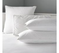 Hotel Quality Ultra-Soft Bounce Back Pillows - Virgin Fibre Fill, Microfibre Cover, Hypoallergenic, Machine Washable (Available in White Stripes and Plain Pattern) (Plain, 4)