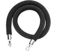 Hotel Reception Velvet Rope 2.0m Crowd Control Barrier Black Security Queue Rope for Events Hospitals Banks Elegant Stanchion Solution