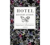 Hotel reservation: Important information log book for Guest Management, Appointment Book for Restaurant, Bistros