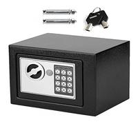 Hotel Safe Cash Passport Safety Box Waterproof Fireproof Safety Box for Hotel Anti-theft Safe Box Cabinet Safes Wall Mounted Solid Steel Electronic Password Safety Box(8.5L, Black)