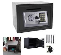 Hotel Safe, Guest Room Safe, Electronic Digital Safe, Electronic Safe Cabinet Box, With Coin Slot Side Door Safe Deposit Box, Lockable Storage Box for Home,Offic Safe, Business Safe Money Cash Box