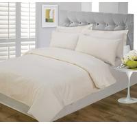 Hotel Satin Stripe Bedding Cream Flat Sheet Double Bed 100% Cotton Satin Stripe 250 Thread Count