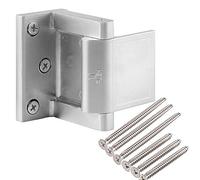 Hotel Security Door Lock with Stainless Steel Screws,Privacy Door Latch for in-Swinging Doors Extra High Home Door Security Lock(Silver-1 Pack)