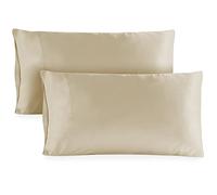 Hotel Sheets Direct King Size Pillowcases 2 Pack, 20x40 Inch, Cooling, Breathable Pillow Cases, 100% Viscose Derived from Bamboo Pillow Covers, Silky Soft for Hair & Skin, Bright Bedroom, Light Yellow