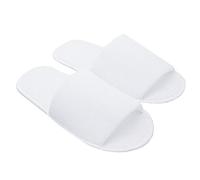Hotel Slippers 4 Pairs Bath Slipper Mules Terry and Space Saving Carenesse