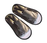 Hotel Slippers Big Ears Elephant Non-Slip Fluffy Slippers Lightweight Anti-Slide Slipper For Holiday Spa Men M