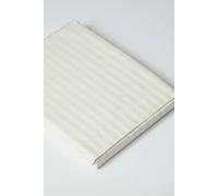 Belledorm Hotel Suite Satin Stripe 540 Thread Count Flat Sheet - Double, Ivory