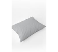 Hotel Suite Satin Stripe 540 Thread Count Housewife Pillowcase Belledorm Light Grey One Size