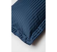 Belledorm Hotel Suite Satin Stripe 540 Thread Count Oxford Pillowcase - Oxford, Navy