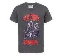 Hotel Transylvania Boys Grey Here Comes Trouble Short Sleeved T-Shirt - 3-4 Years