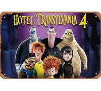 Hotel Transylvania Transformania 4 Vintage Poster Metal Tin Sign Retro Wall Decor for Cafe, Club, Kitchen and home 8 x 12 inch Plaque Poster