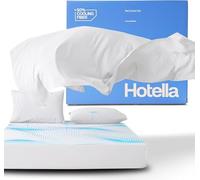 Hotella Luxury Queen Size Bed Sheets - Breathable & Cooling 4 Pieces Hotel Bed Sheet Set for Hot Sleepers, 14" Deep Pocket Sheets + Pillowcases Set, Shrinkage & Non-Fade, Easy Care Bedding Set, White