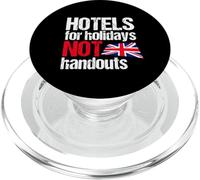 Hotels for Holidays not Handouts-Political Britain Reform UK PopSockets PopGrip for MagSafe