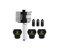 Hotend 0.2mm Printhead Extruder Kit for Bambu Lab A1/A1Min, with 3pcs 0.2mm Hardened Steel Nozzles and 2pcs Silicone Socks for Bambu Lab A1/Mini 3D Printer Accessories