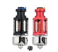 Hotend Compatible With Voron 2 4 I3 V6 Hotend Bimetallic Coppered Hot End Nozzle Titan Compatible With Ender 3 V2 Extruder(Aluminum-red)