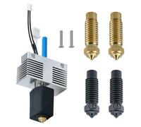 Hotend for Elegoo Neptune 4 Plus/Neptune 4 Max Print Head Extruder Hot End Kit Heater Block Heating Cartridge Thermistor with Extra 2PC Hardness Nozzle 2PC Brass Nozzle 1PC Silicone Cover