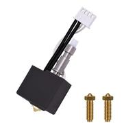 Hotend Kit for Anycubic Kobra S1, 3D Printer Quick Swap Ceramic Composite Throat Tube Hotend Kit with 2PCS 0.4mm Brass Nozzzles for Anycubic Kobra S1, S1 Combo