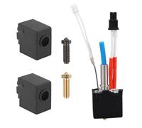 Hotend Kit for Kobra 2 Neo Pro Plus Max, Hotend Print Head Extruder Kit with 1pc 3D Printer Hot End Accessory 2pcs Silicone Sleeves 2pcs Steel and Copper Hardened Nozzles