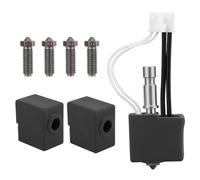 Hotend Kit for Kobra S1 Combo ACE Pro, Hotend 3D Print Head Extruder Kit with 1pc Hot End Accessory 2pcs Silicone Sleeves 4pcs Steel Hardened Nozzles