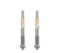 Hotend Nozzle For QIDI Q2 0.2/0.4/0.6/0.8mm One-Piece Bimetallic Nozzle Quick Removal Ceramic Insulation Integration Nozzles(2PCS,0.2mm)