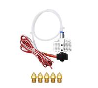 Hotend Print Head Extruder Kit, 3D Printer Print Head Extruder Hot End Kit with 5 Brass Nozzle, Compatible with Ender-3 Neo/V2 Neo 3D Printer, Type A