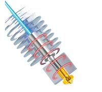 Hotend With Heat Sink 0. 4mm Nozzle V5 J Head Extruder Compatible With I3 Mega 3D Printer